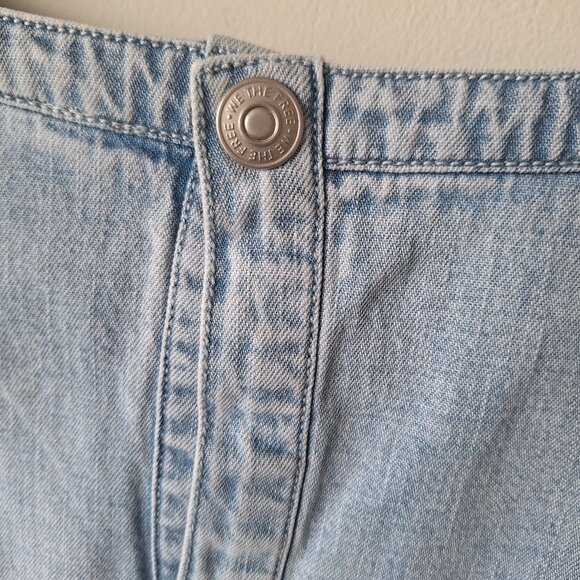 Free People Arland Mini Dress - XS - Bayshore Wash - Picture 8 of 9